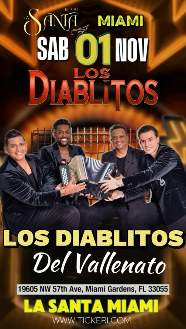 Event - Los Diablitos del Vallenato en Miami  - Miami Gardens, FL - sáb, 1 de noviembre de 2025} | concert tickets