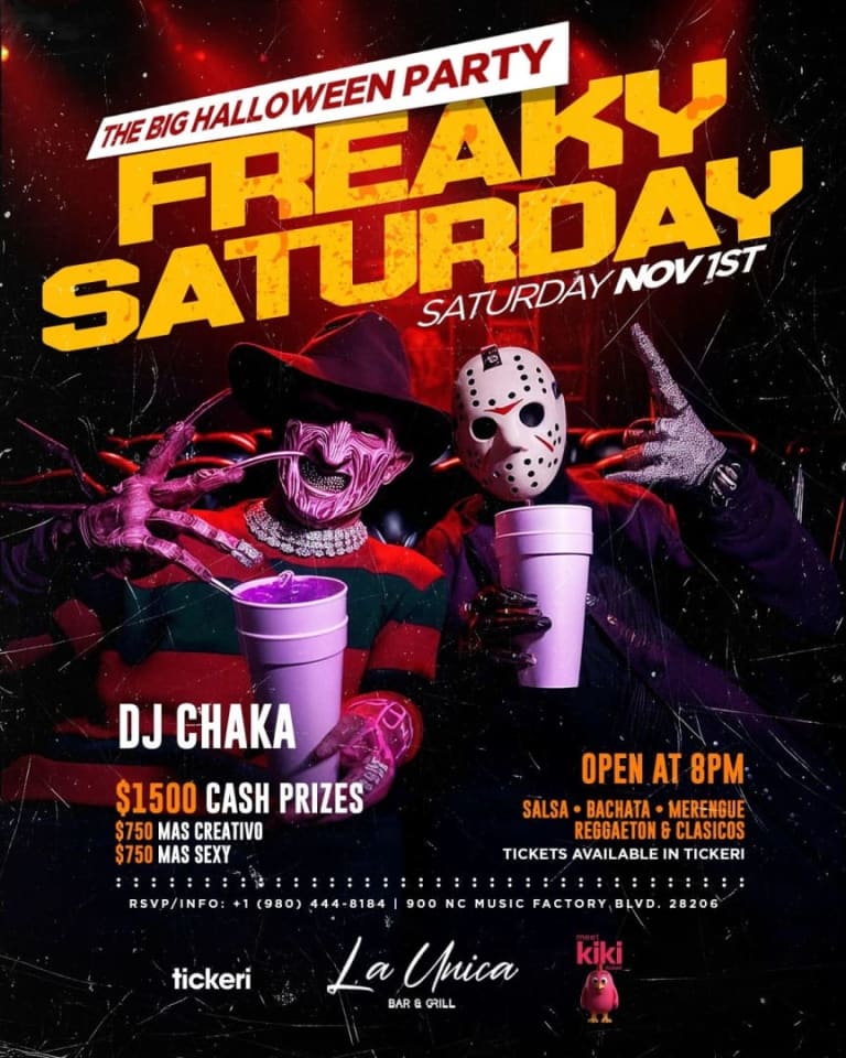 Event - Freaky Saturday  - Charlotte, North Carolina - November 1, 2025 | concert tickets