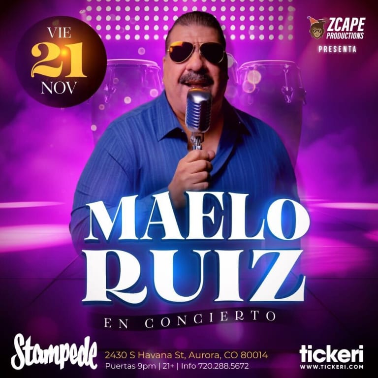 Event - Maelo Ruiz en concierto - Aurora, Colorado - November 21, 2025 | concert tickets