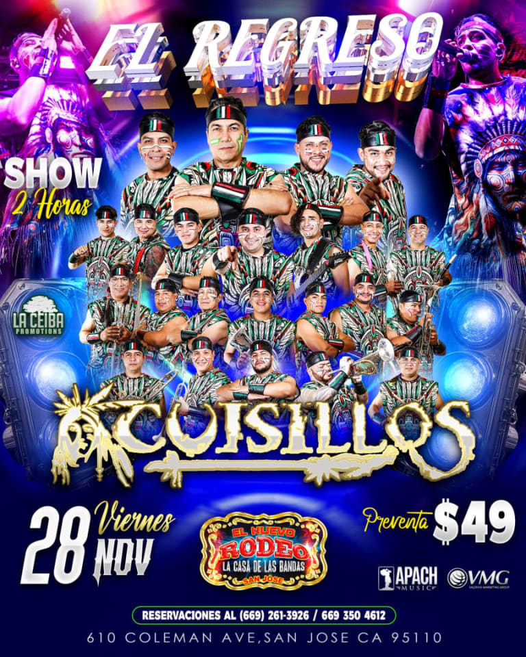 Event - Cuisillos – Show en Vivo de 2 Horas en El Nuevo Rodeo San José CA - San Jose, California - November 28, 2025 | concert tickets