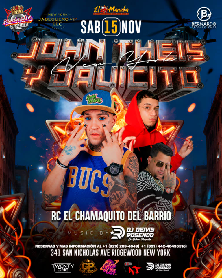 Event - JOHN THEIS & DAVICITO EN NEW YORK  - Ridgewood, NY - sáb, 15 de noviembre de 2025} | concert tickets
