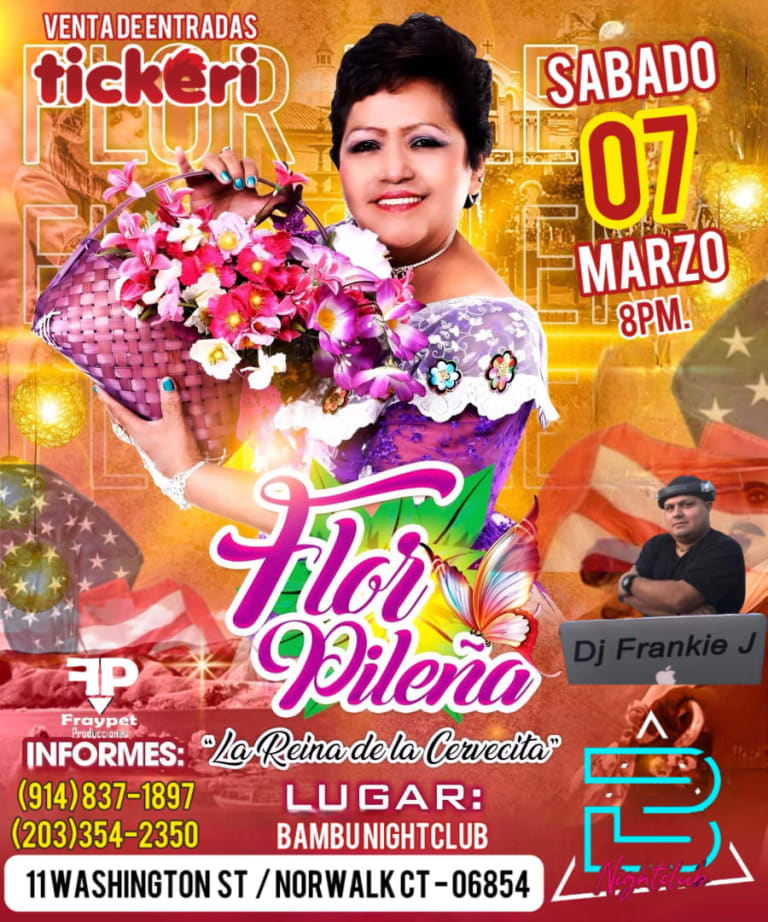Event - FLOR PILEÑA en CONECTICUT  - Norwalk, Connecticut - March 7, 2026 | concert tickets
