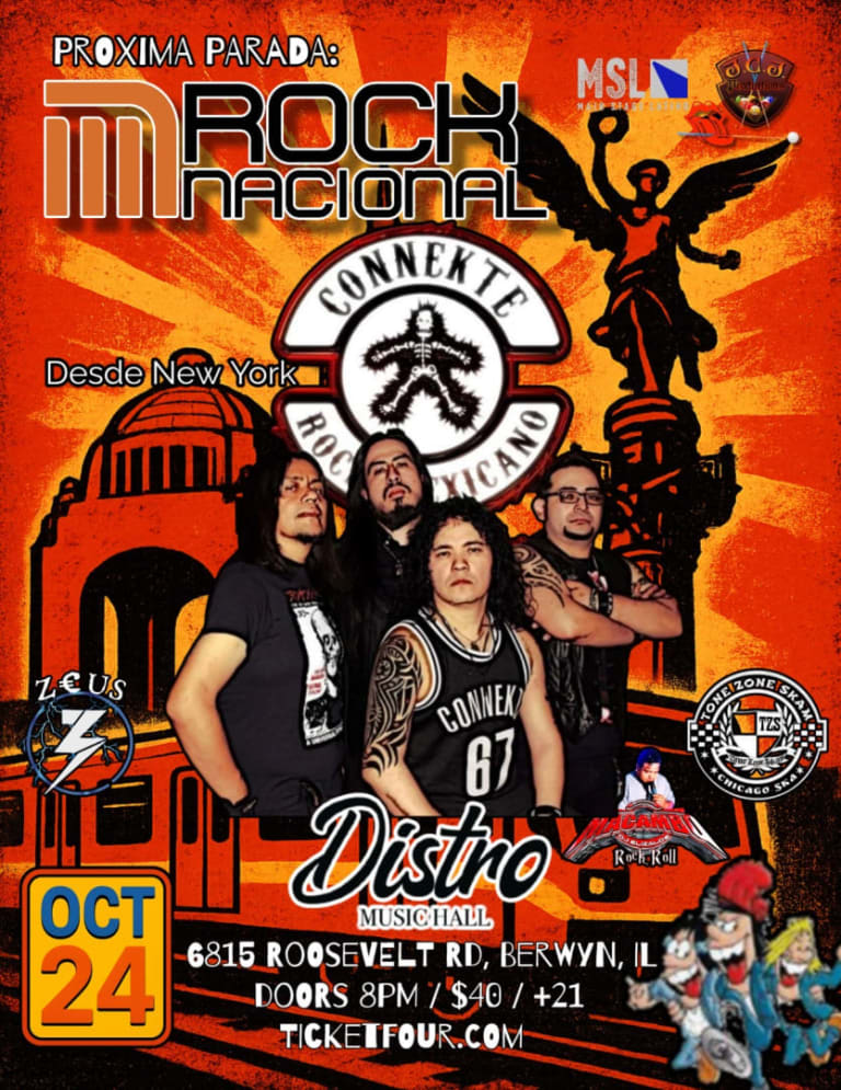 Event - 🎸🔥 Rock Nacional - Connekte 🔥🎸.  @Distro Music Hall - Berwyn, Illinois - October 24, 2025 | concert tickets