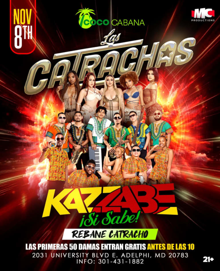 Event - Rebane Catracho- KAZZABE y LAS CATRACHAS en MD - Adelphi, Maryland - November 8, 2025 | concert tickets