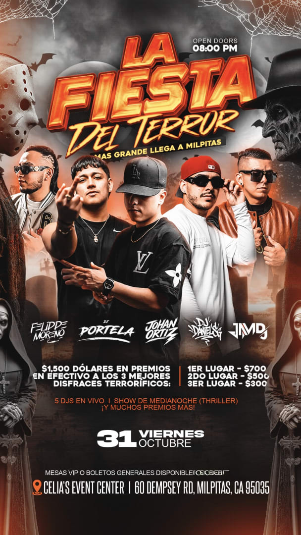 Event - Fiesta del Terror - Milpitas, California - October 31, 2025 | concert tickets