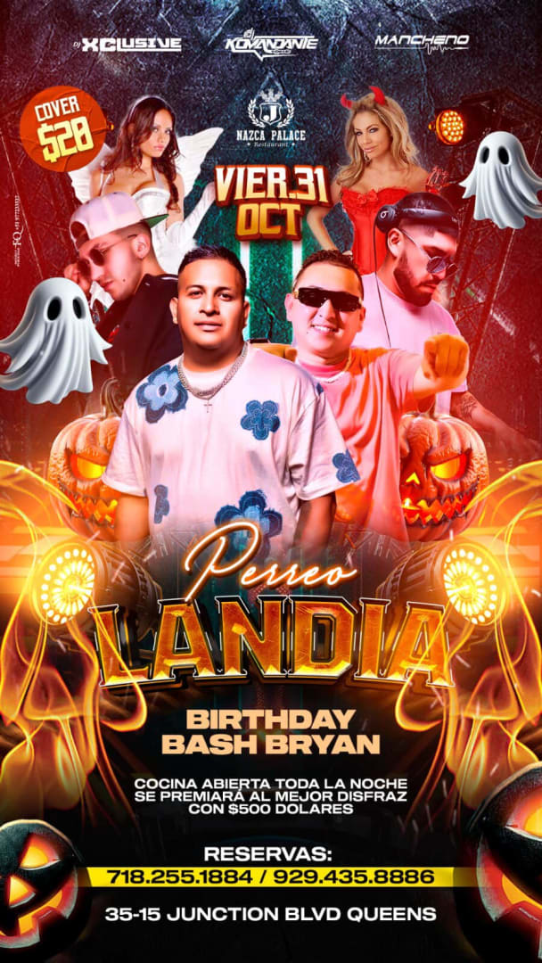 Event - HALLOWEEN PARTY AT J NAZCA PALACE  - corona, NY - vie, 31 de octubre de 2025} | concert tickets