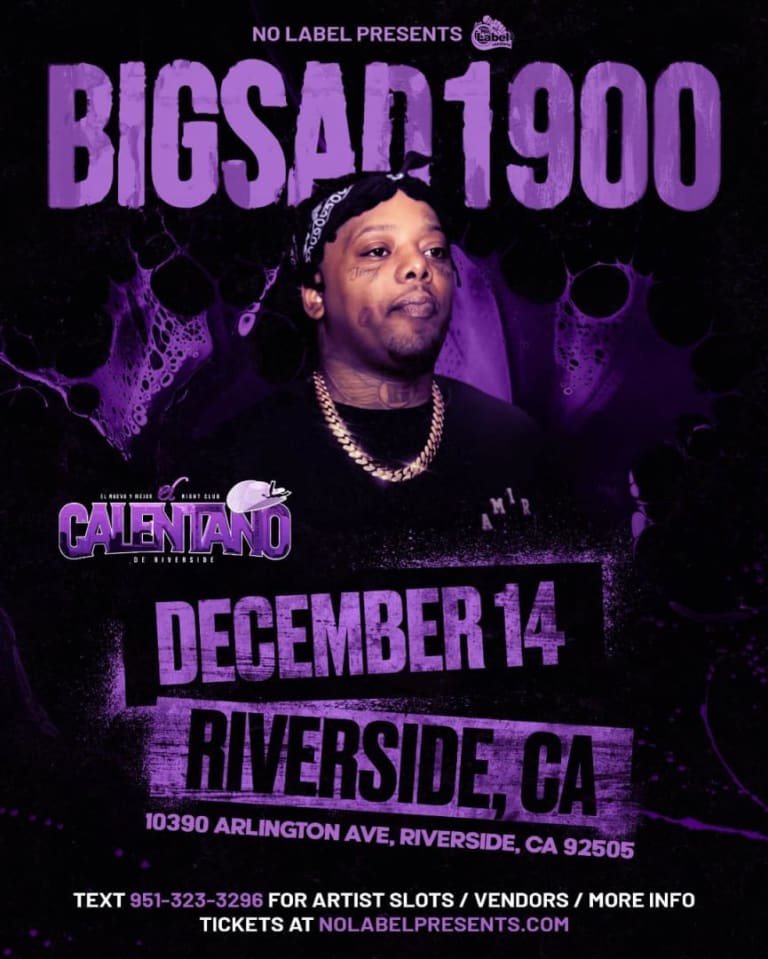 Event - Big Sad 1900 | Riverside CA - Riverside, California - December 14, 2025 | concert tickets