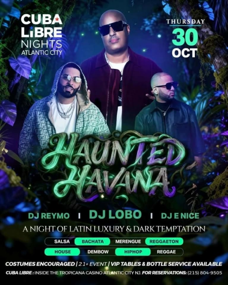 Event - Haunted Havana Halloween Party at Cuba Libre | The Tropicana Hotel, Atlantic City - Atlantic City, NJ - jue, 30 de octubre de 2025} | concert tickets