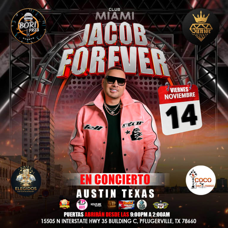 Event - Jacob Forever En Concierto - Pflugerville, Texas - November 14, 2025 | concert tickets