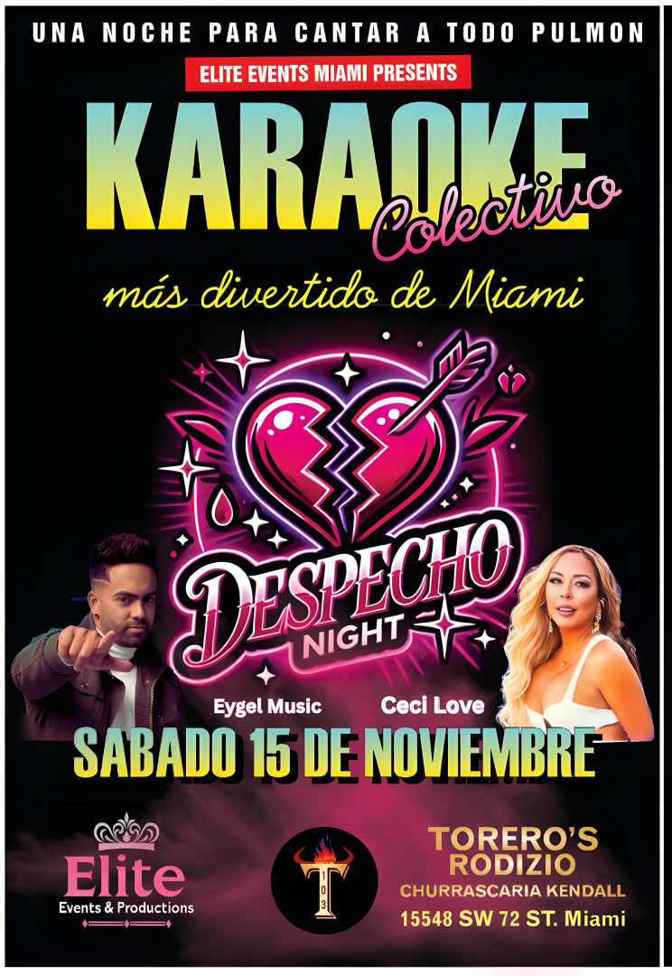 Event - Despecho Night  - Miami, Florida - November 15, 2025 | concert tickets