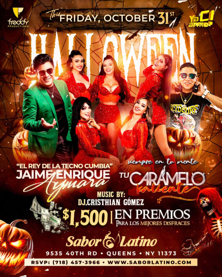 Event - CARAMELO KALIENTE & JAIME ENRIQUE AYMARA | Sabor Latino Queens - Queens, New York - 31 de octubre de 2025 | concert tickets