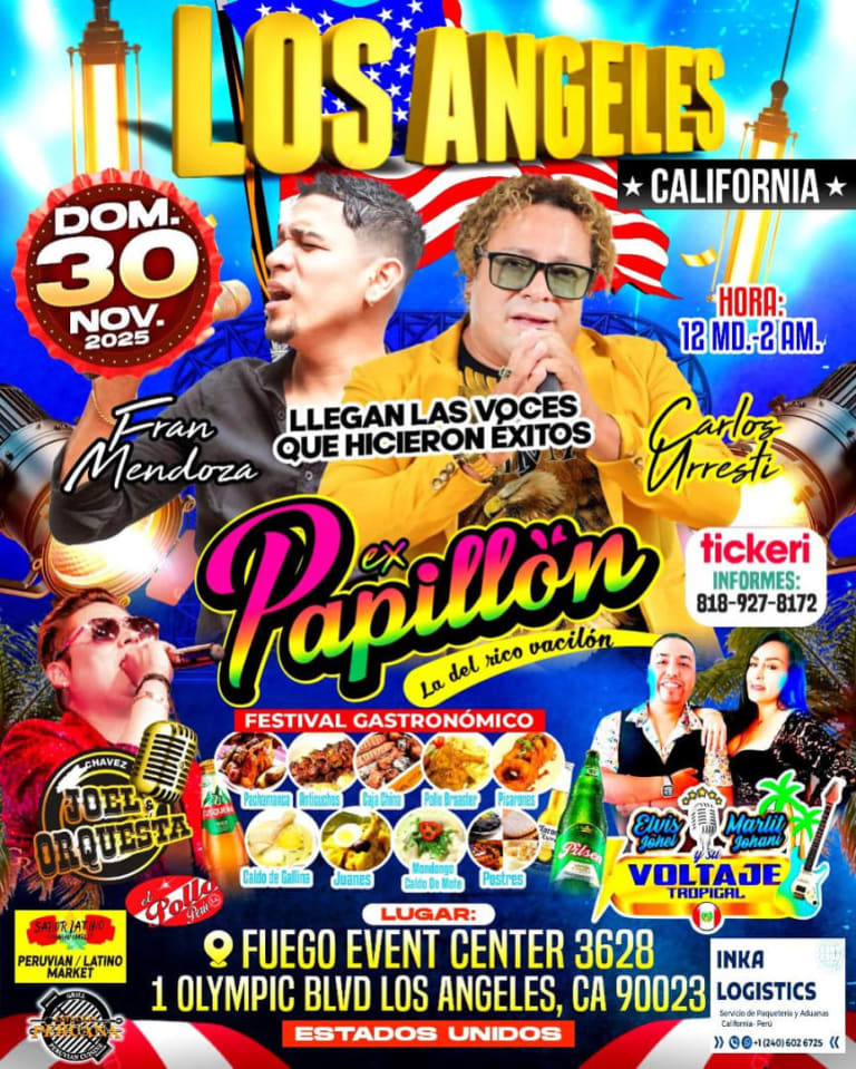 Event - CARLOS URRESTY Y FRANK MENDOZA !PAPILON! - Los Angeles, California - November 30, 2025 | concert tickets