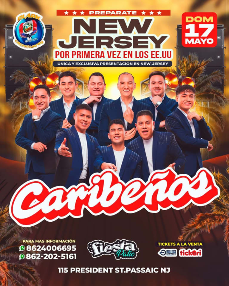 Event - Caribeños de Guadalupe en New Jersey - Passaic, New Jersey - May 17, 2026 | concert tickets
