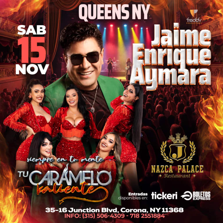 Event - Jaime enrique Aymara & Tu Caramelo Kaliente en Nueva York - Queens, New York - November 15, 2025 | concert tickets