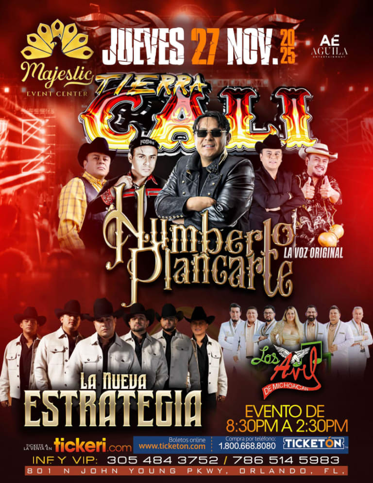 Event - Humberto Plancarte “La Voz Original de Tierra Cali”, La Nueva Estrategia y Los Ávil de Michoacán – Majeslic Event Center Orlando FL - Orlando, FL - Thu, November 27, 2025} | concert tickets