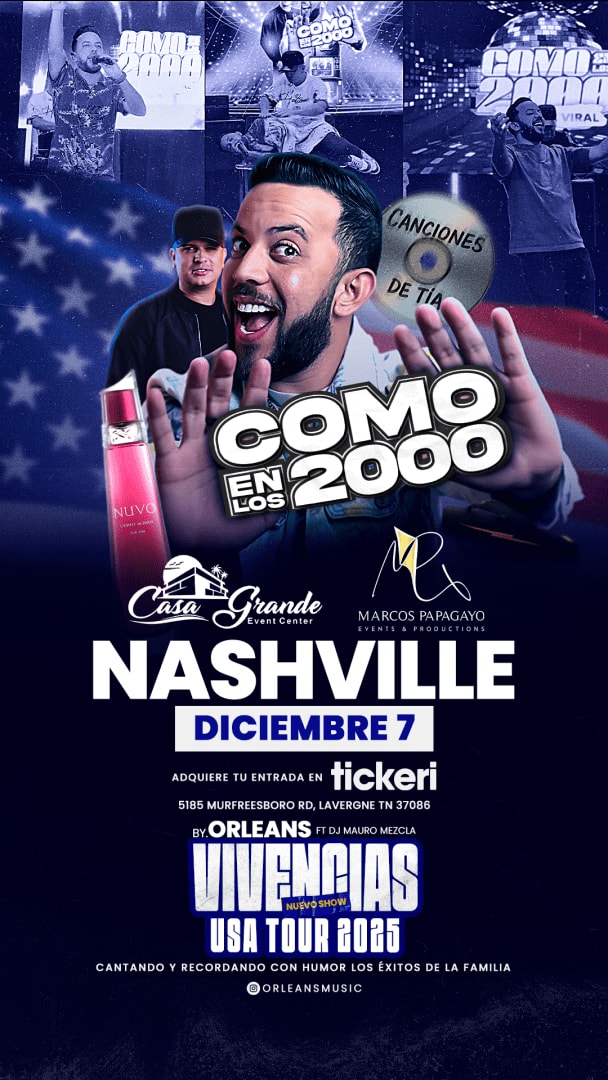 Event - Como en los 2000 en Nashville - La Vergne, TN - Sun, December 7, 2025} | concert tickets
