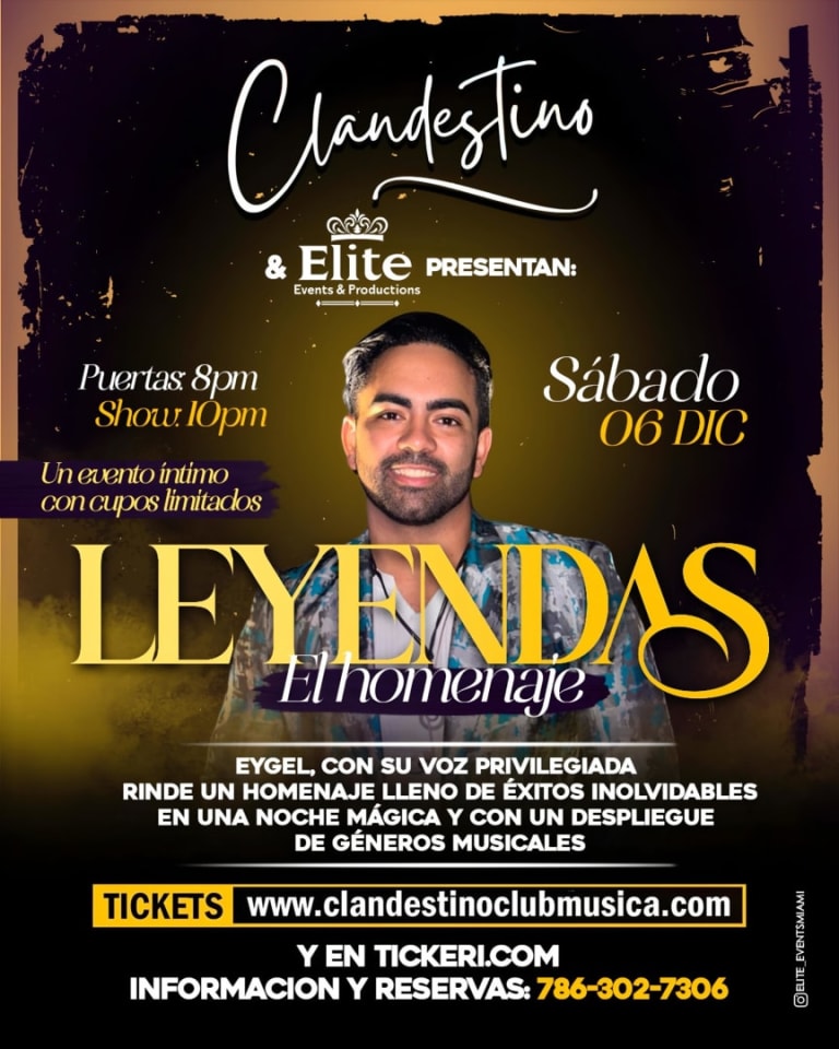 Event - LEYENDAS *El Homenaje* - Miami, Florida - December 6, 2025 | concert tickets