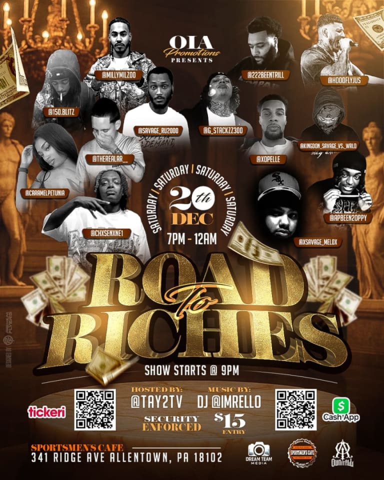 Event - OIA Promotions Presents Road To Riches Showcase  - Allentown, PA - Sat, December 20, 2025} | concert tickets