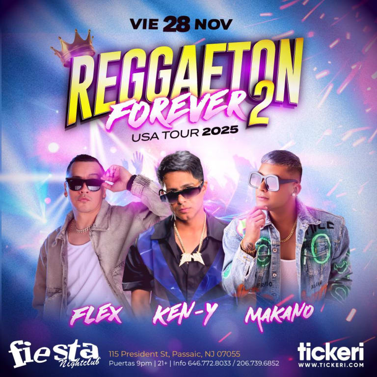 Event - Ken y Flex y  Makano en New Jersey  - Passaic, NJ - vie, 28 de noviembre de 2025} | concert tickets