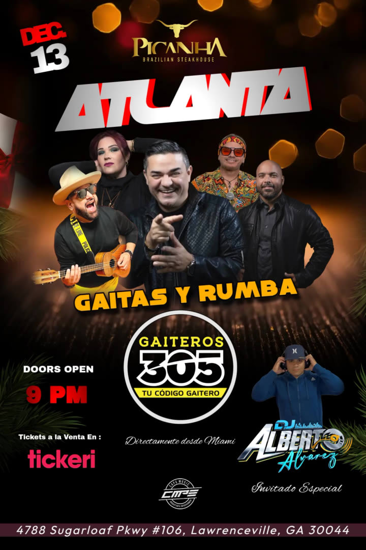 Event - Gaita y Rumba Con Gaiteros 305 - Lawrenceville, Georgia - December 13, 2025 | concert tickets