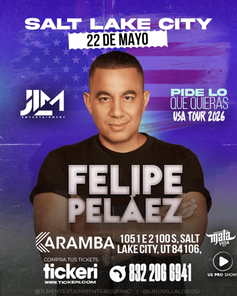 Event - Felipe Pelaez en concierto en Salt Lake City! - Salt Lake City, UT - vie, 22 de mayo de 2026} | concert tickets