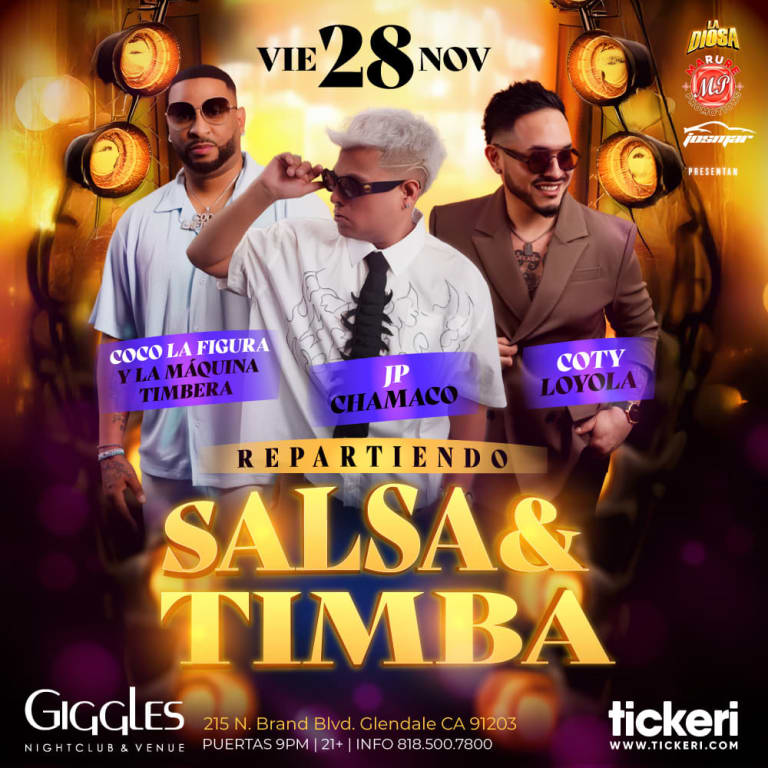 Event - Repartiendo Salsa & Timba - Glendale, CA - Fri, November 28, 2025} | concert tickets