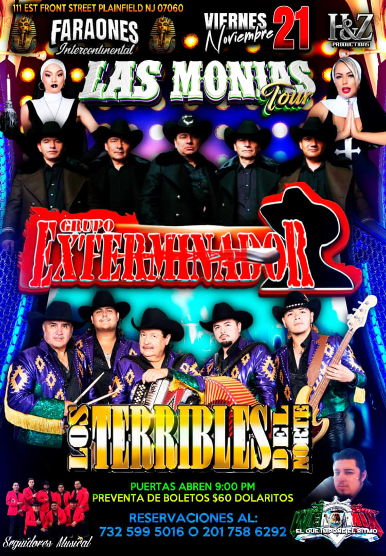 Event - GRUPO EXTERMINADOR | LOS TERRIBLES DEL NORTE EN VIVO! - Plainfield, NJ - Fri, November 21, 2025} | concert tickets