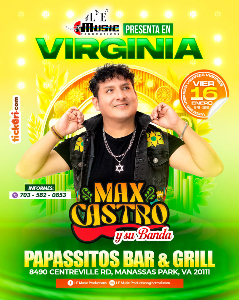 Event - MAX CASTRO y su BANDA en VIRGINIA  - Manassas Park, VA - vie, 16 de enero de 2026} | concert tickets