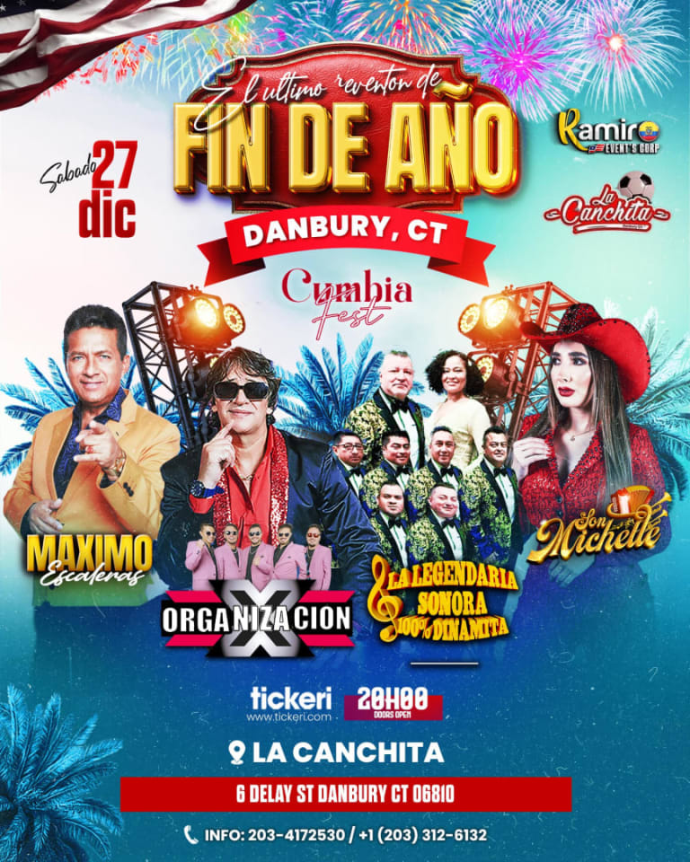 Event - EL ULTIMO REVENTON DE FIN DEL AÑO DANBURY CT - Danbury, Connecticut - December 27, 2025 | concert tickets