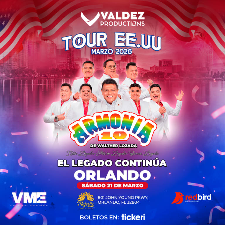 Event - Armonia 10 de Walther Lozada en Orlando - Orlando, Florida - March 21, 2026 | concert tickets