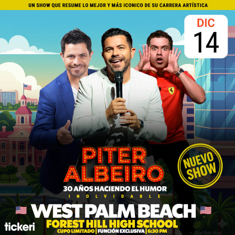Event - Piter Albeiro En West Palm Beach 30 Aniversario - West Palm Beach, FL - Sun, December 14, 2025} | concert tickets
