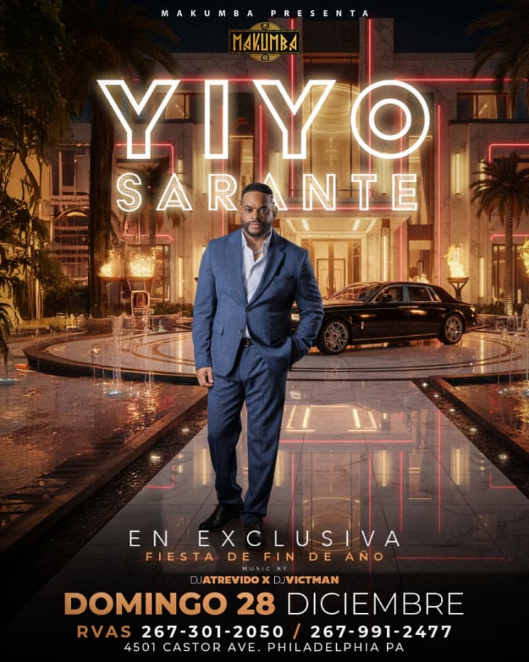 Event - Yiyo Sarante en concierto en Philadelphia - Philadelphia, Pennsylvania - December 28, 2025 | concert tickets