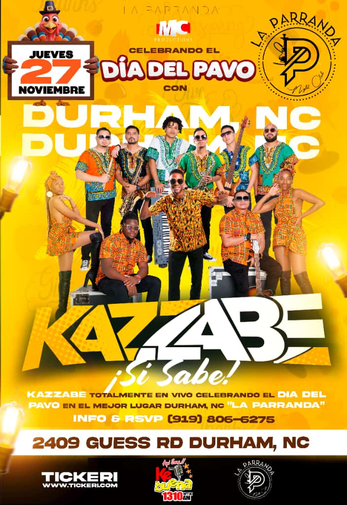 Event - Kazzabe en Durham, NC (La Parranda) - Durham, North Carolina - November 27, 2025 | concert tickets