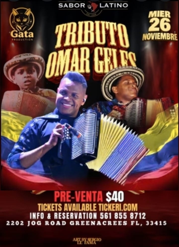 Event - Tributo a Omar Giles y a Los Diablitos del Vallenato en vivo - Greenacres, Florida - November 26, 2025 | concert tickets