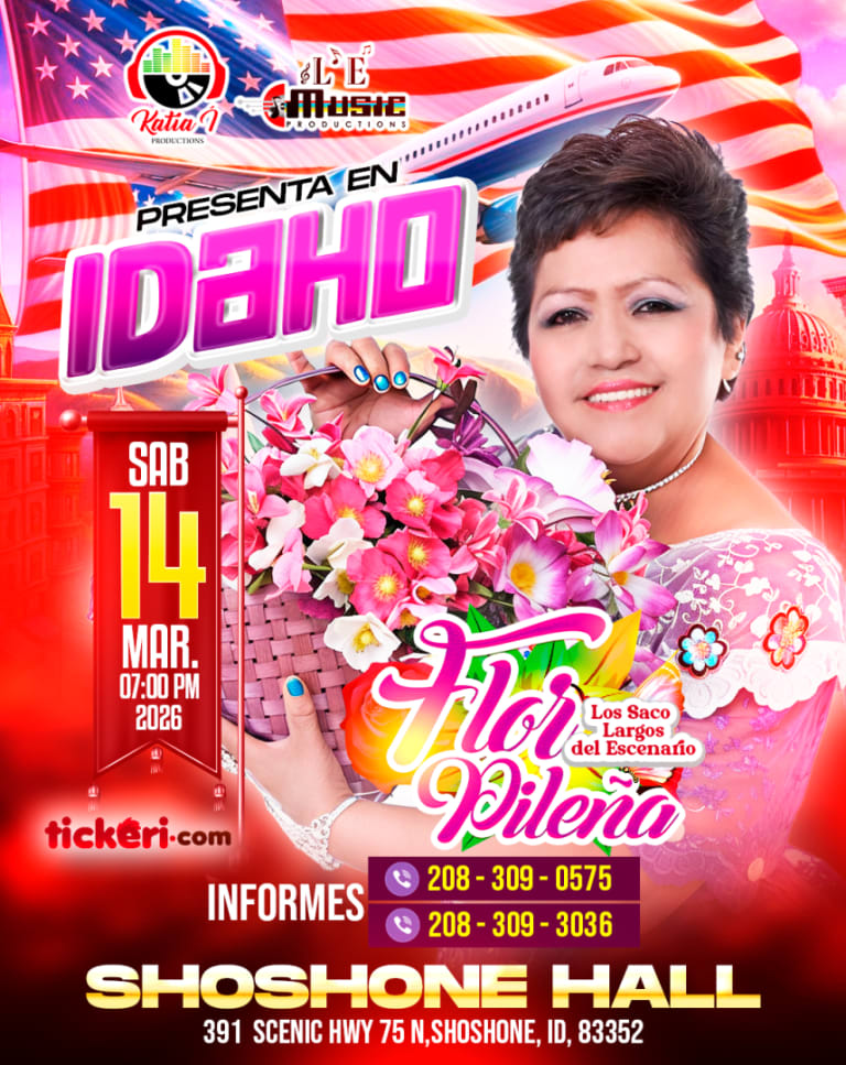 Event - FLOR PILEÑA en IDAHO  - Shoshone, ID - Sat, March 14, 2026} | concert tickets