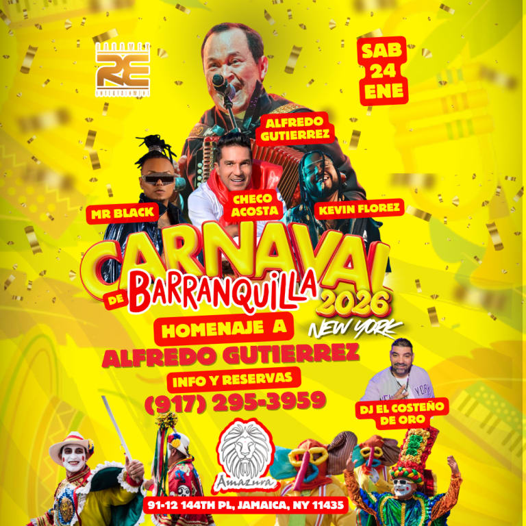 Event - CARNAVAL DE BARRANQUILLA EN NEW YORK 2026 HOMENAJE A ALFREDO GUTIERREZ - Queens, New York - January 24, 2026 | concert tickets