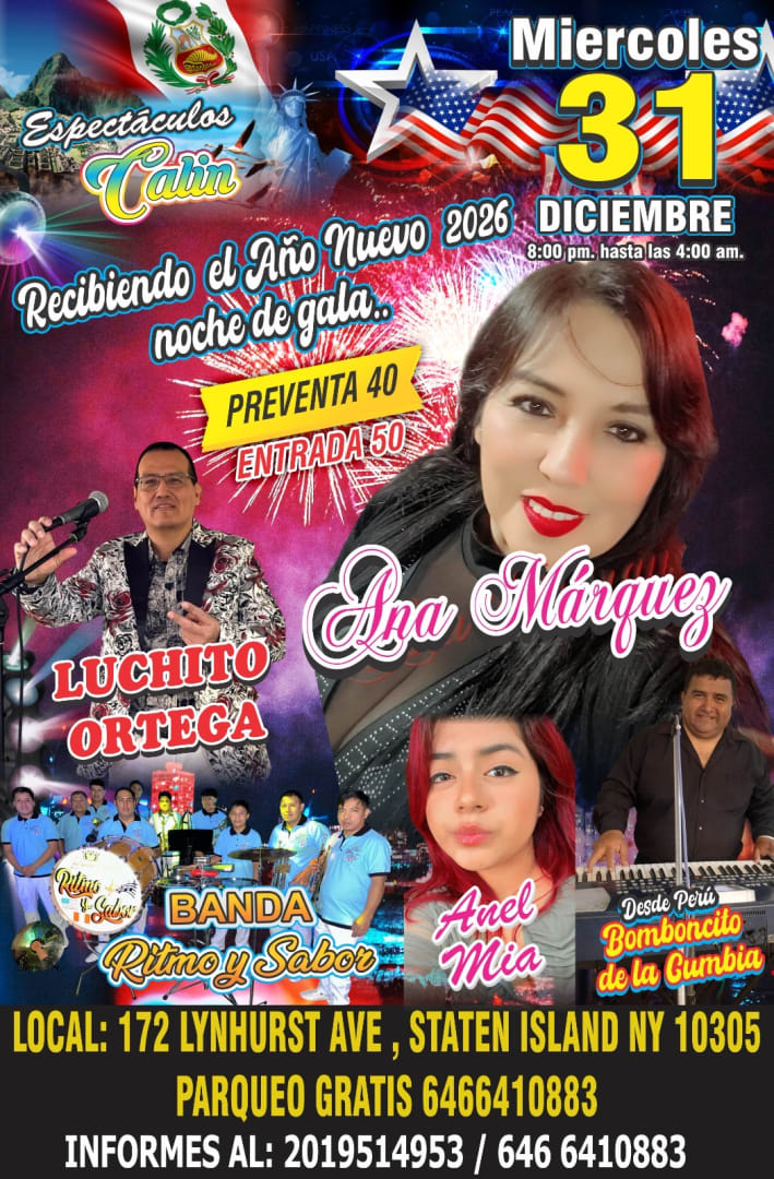 Event - Fiesta de año Nuevo  - Staten Island, New York - December 31, 2025 | concert tickets