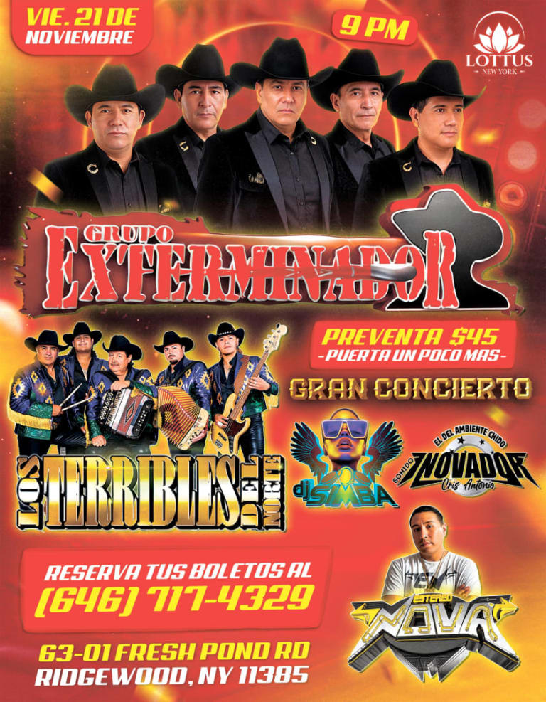 Event - EXTERMINADOR -  Ny, New York - November 21, 2025 | concert tickets