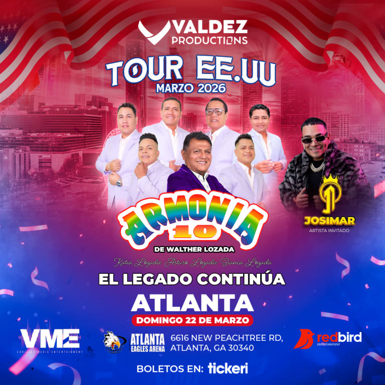 Event - ARMONÍA 10 DE WALTHER LOZADA EN ATLANTA & JOSIMAR Y SU YAMBÚ - Doraville, Georgia - March 22, 2026 | concert tickets