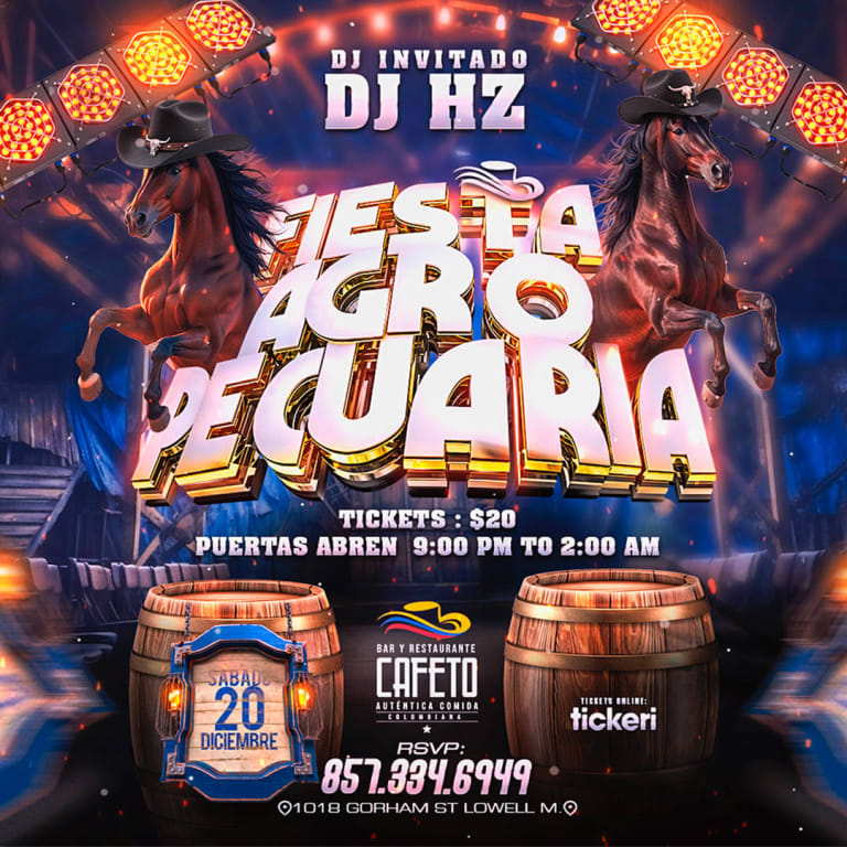 Event - AGROPECUARIO PARTY - Lowell, Massachusetts - December 20, 2025 | concert tickets