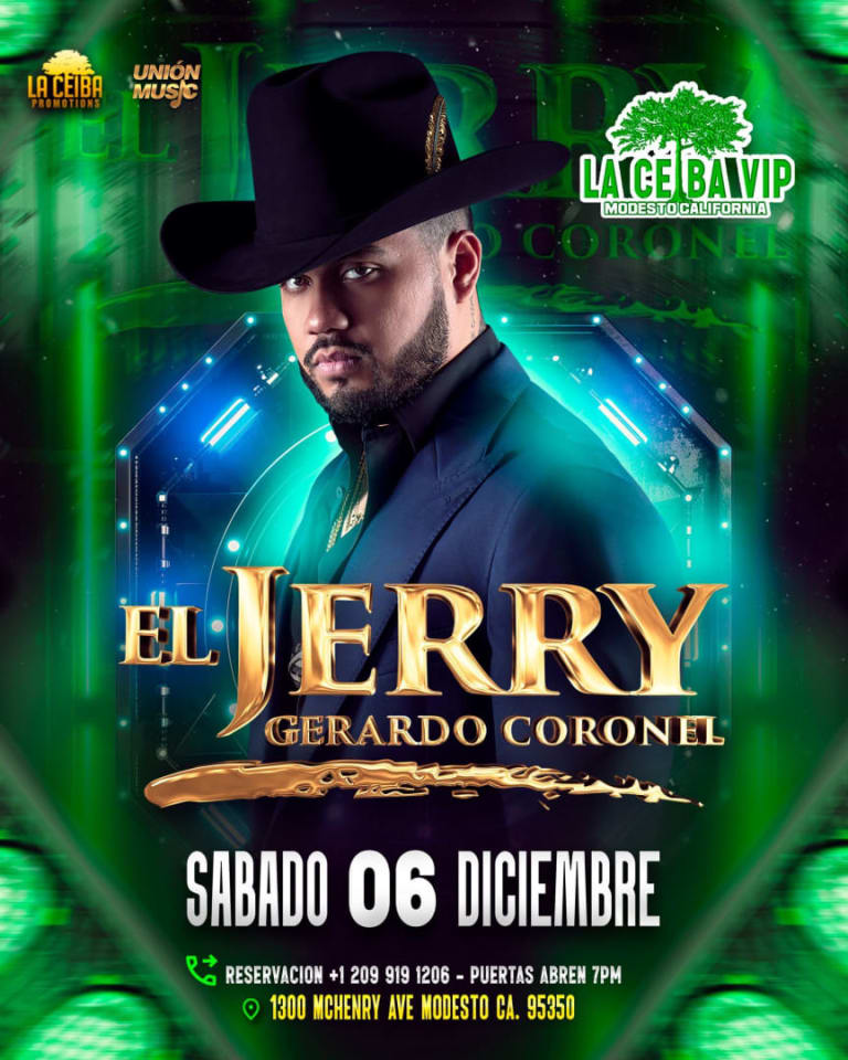 Event - El Jerry Gerardo Coronel en concierto en Modesto - Modesto, California - December 6, 2025 | concert tickets