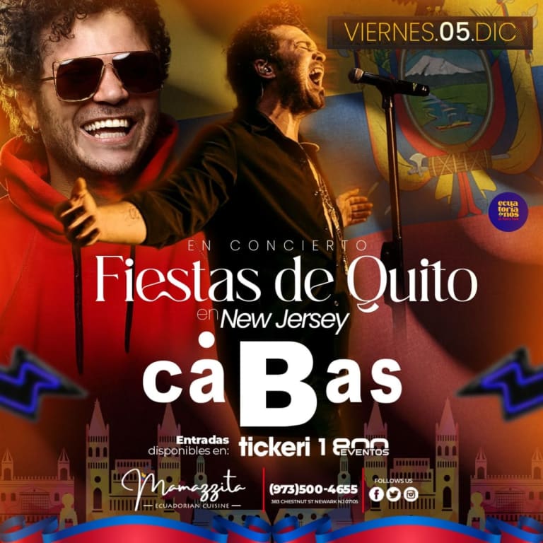 Event - Cabas en NJ Celebrando las Fiestas de Quito - Newark, New Jersey - December 5, 2025 | concert tickets