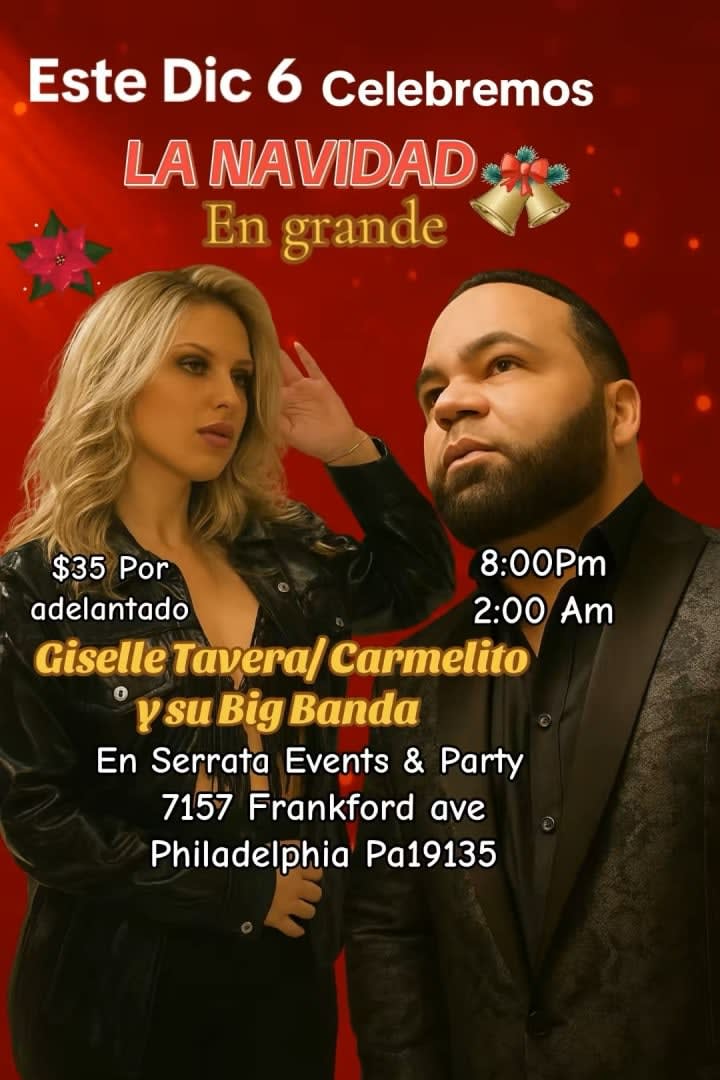 Event - Giselle Tavera & Carmelito y su Big Band en vivo - Philadelphia, Pennsylvania - December 6, 2025 | concert tickets