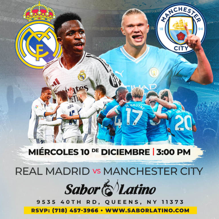 Event - REAL MADRID VS MANCHESTER CITY | Sabor Latino - Queens, New York - December 10, 2025 | concert tickets
