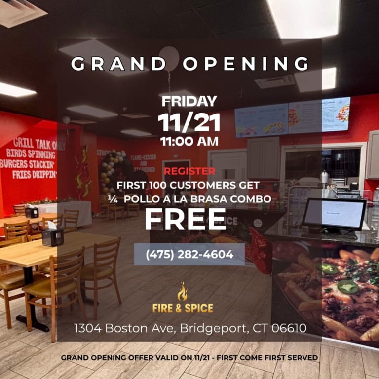 Event - FIRE & SPICE Grand Opening ft. DJ Jose Vives - Bridgeport, Connecticut - November 21, 2025 | concert tickets