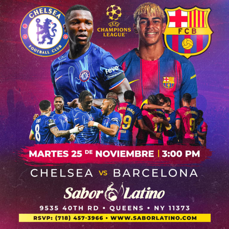 Event - CHELSEA VS BARCELONA| Sabor Latino - Queens, New York - November 25, 2025 | concert tickets