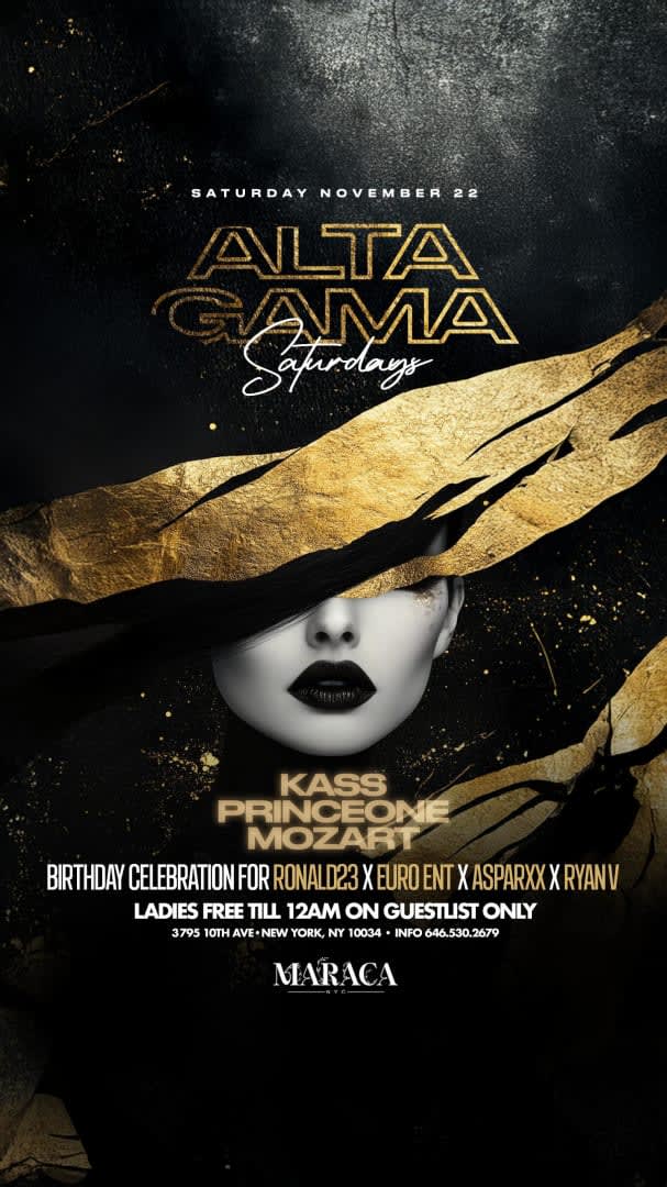 Event - Alta Gama Saturdays At Maraca NYC - New York, New York - November 22, 2025 | concert tickets