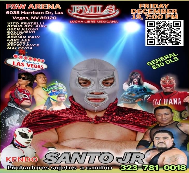 Event - Santo jr. Llega a Las Vegas - Las Vegas, Nevada - December 19, 2025 | concert tickets
