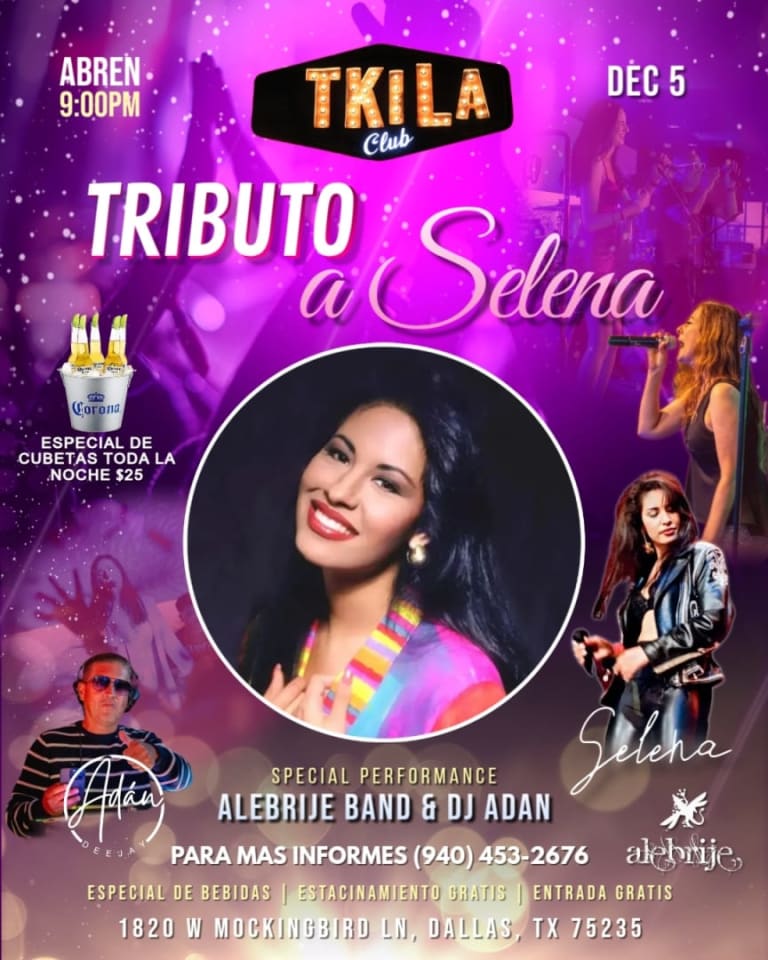 Event - TRIBUTO A SELENA CON ALEBRIJE BAND🎸🔥 VIERNES 5 DE DICIEMBRE | 📍 TKILA NIGHT CLUB – DALLAS, TX - Dallas, TX - Fri, December 5, 2025} | concert tickets