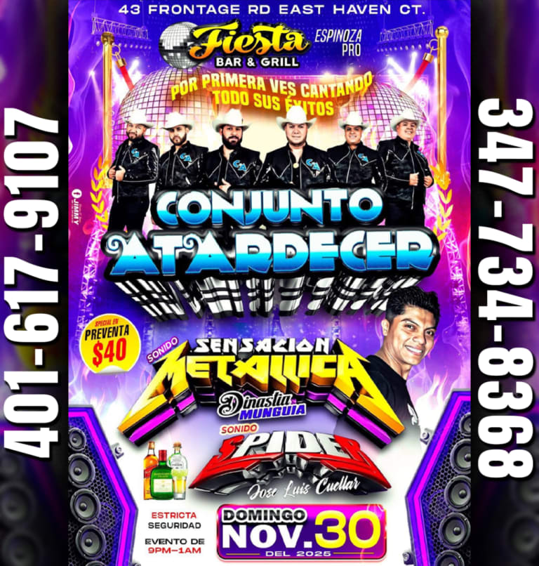 Event - CONJUNTO ATARDECER en East Haven, CT - East Haven, CT - Sun, November 30, 2025} | concert tickets